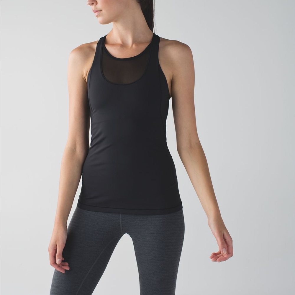 Black super cute lulu lemon tank top